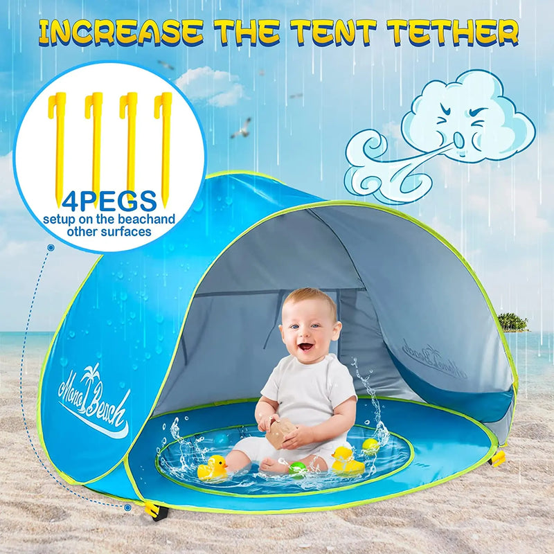 Tenda e piscina para Bebês